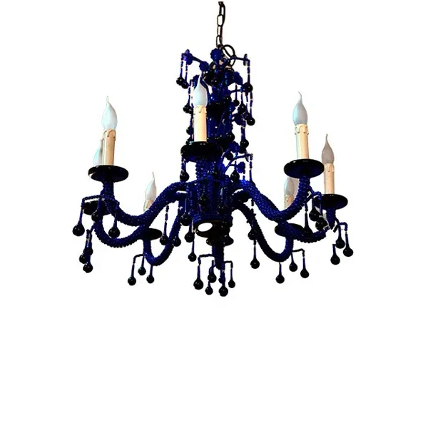 Lampada a sospensione a perline (blu), Banci Firenze 2