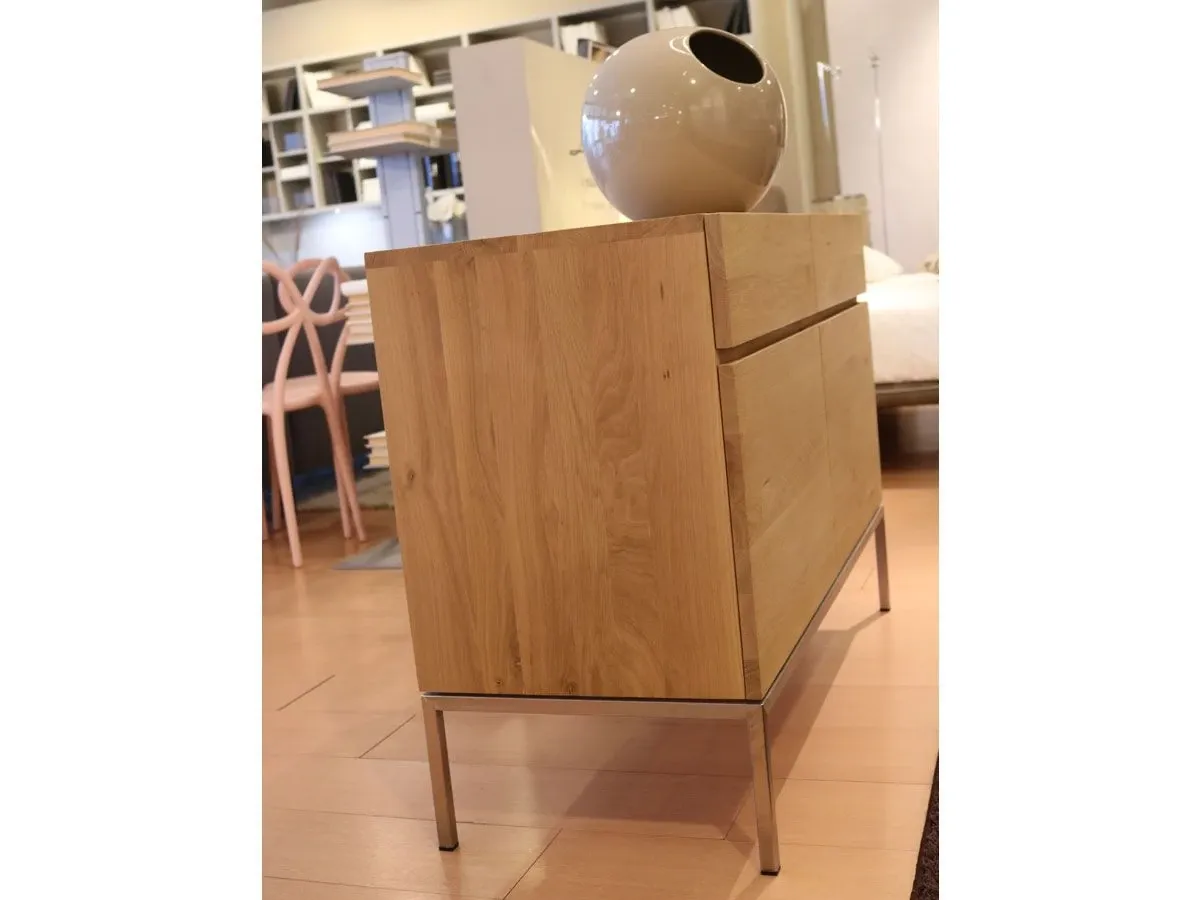 Rectangular sideboard in Ligna oak wood with doors 3