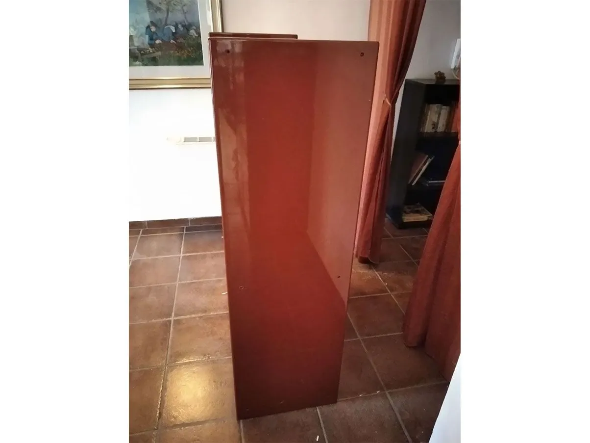 Libreria Olinto ante cristallo e legno (rosso), B&B Italia 