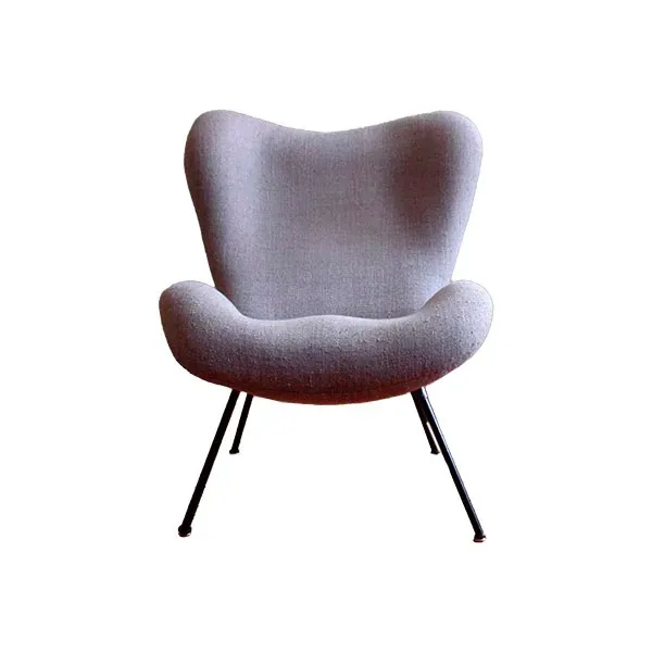 Vintage Madame chair in gray fabric (1950s), Correcta image