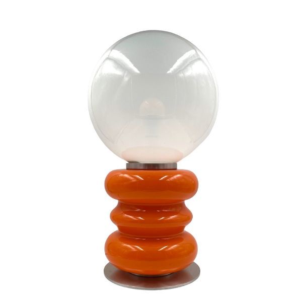 Carlo Nason Space Age Murano glass table lamp (1970s), Mazzega image