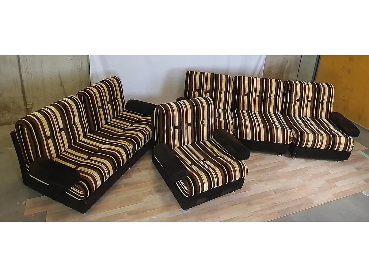 Vintage Modulares Sofa aus den 70er Jahren 8