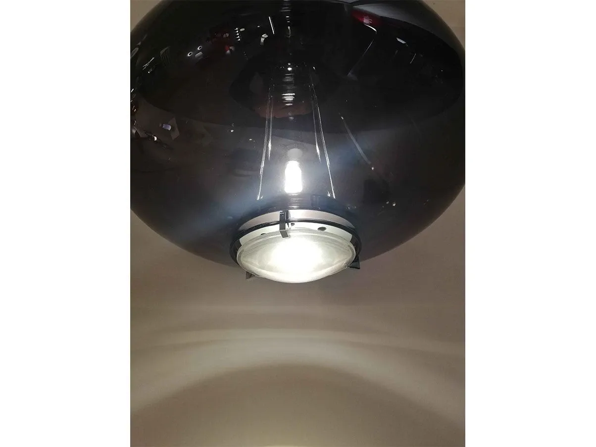 Lampada a sospensione Sky Fall in vetro fumè, Lodes 1
