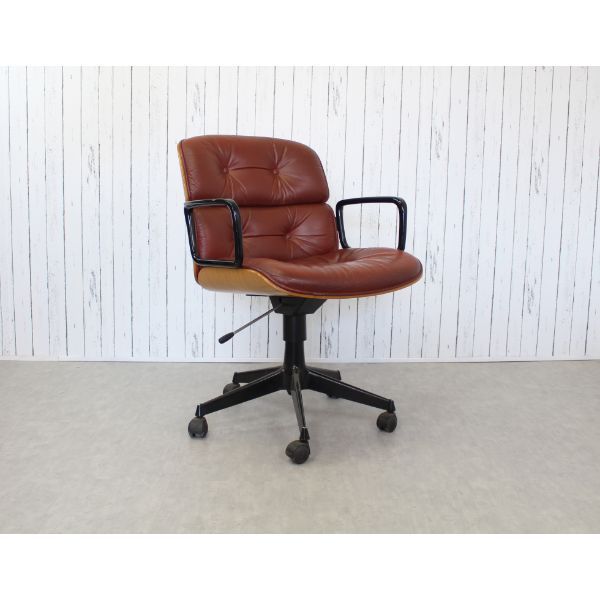 Brown office chair by Ennio Fazioli, MIM image