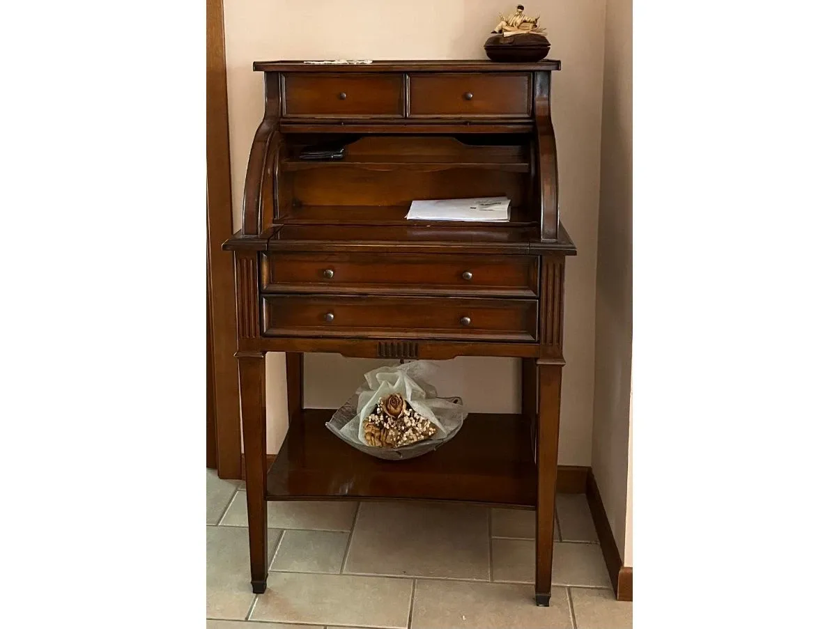 Secretaire vintage in ciliegio massello,  1