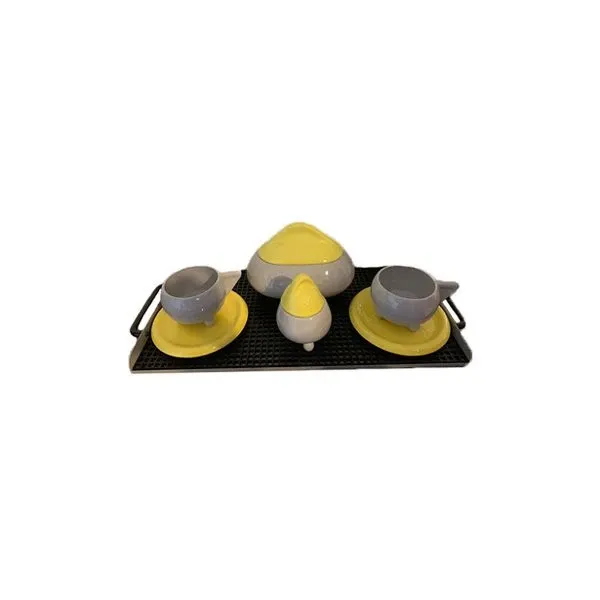 Set colazione in ceramica bicolore, MAS  