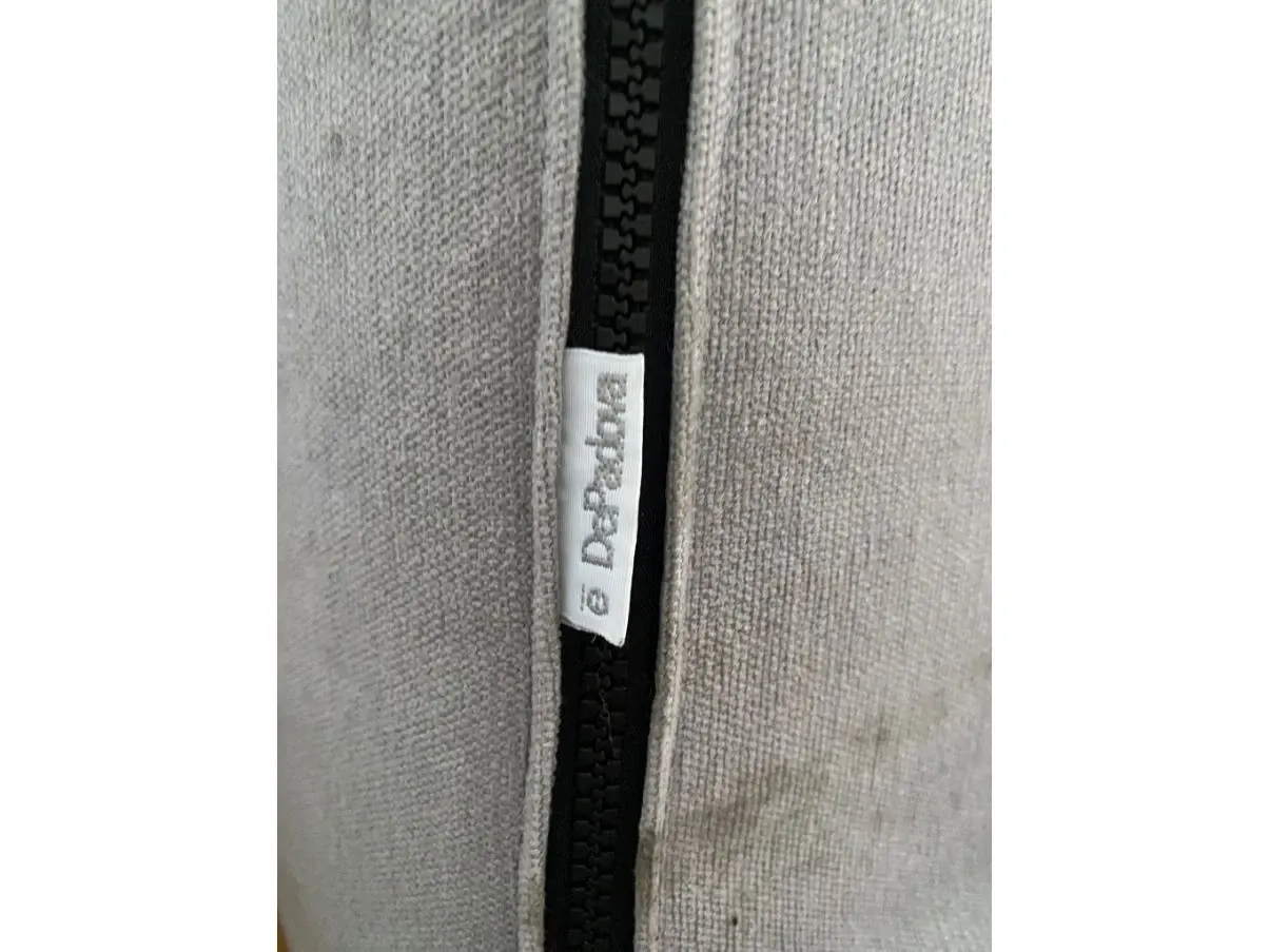 Divano Zip 3 posti in tessuto grigio 1