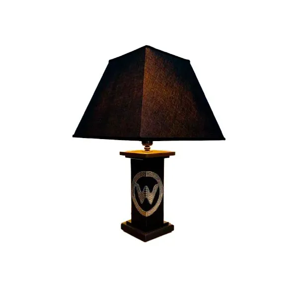 Lampada da tavolo Roma in pelle (nero), Wemi Light image