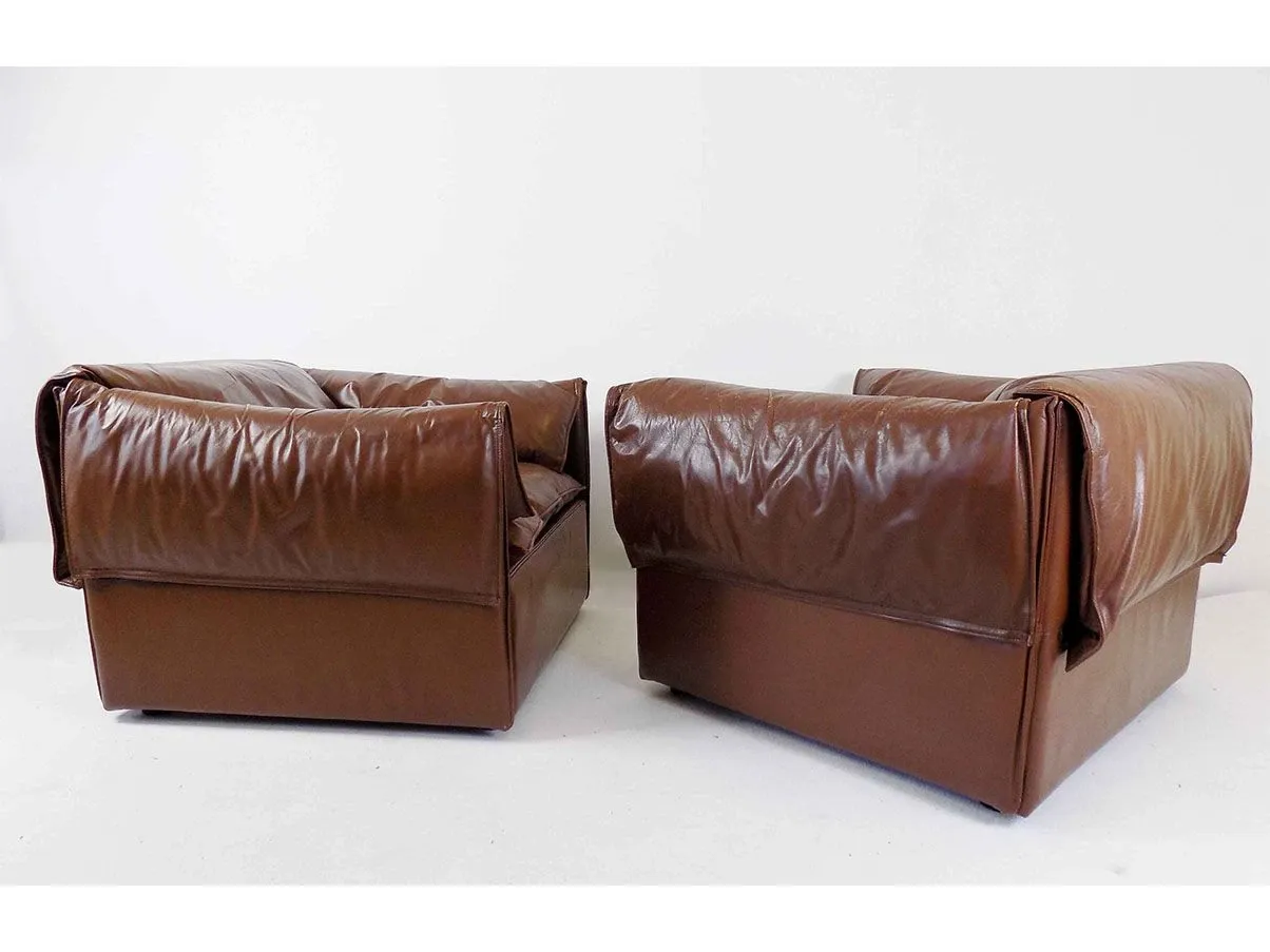 Set of 2 Lotus armchairs by Niels Bendtsen 2