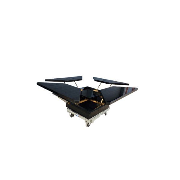 Tavolino Coclea laccato nero (anni '70), Maison Jansen image