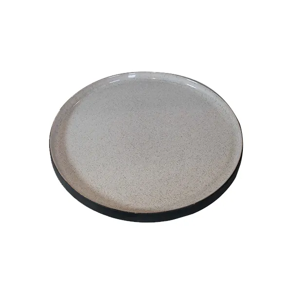 Circular two-tone ceramic tray, Bloomingville image