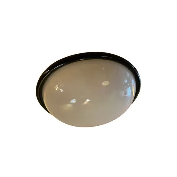 Saturno ceiling light in glossy white glass, Venini image