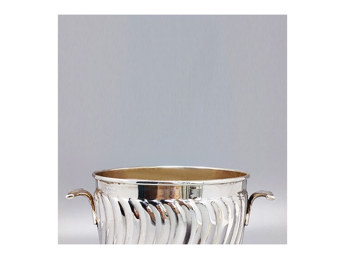 Vintage silver plated ice bucket (1960s) 7