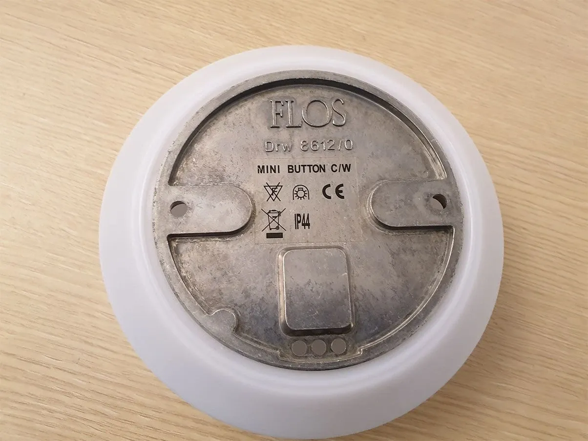 Lampada da parete o soffitto Mini Button (bianco), Flos 