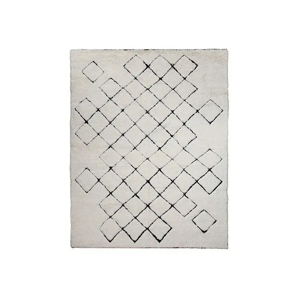 Tappeto Evoluzioni bianco e nero, Clara Bona 