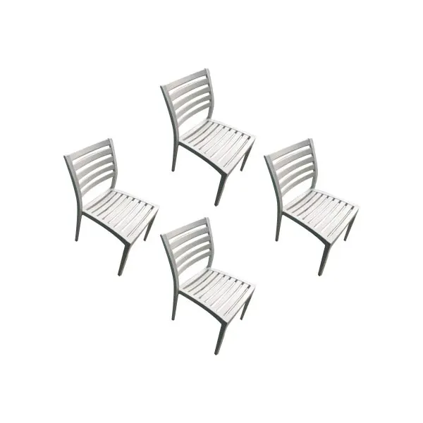 Set of 4 stackable chairs Ares (white), Siesta Exclusive image