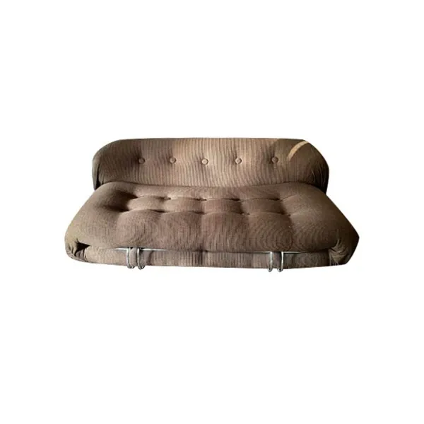 Soriana sofa 2 squares in velvet (brown), Cassina image