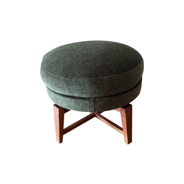 Feelgood round wooden pouf, Flexform image