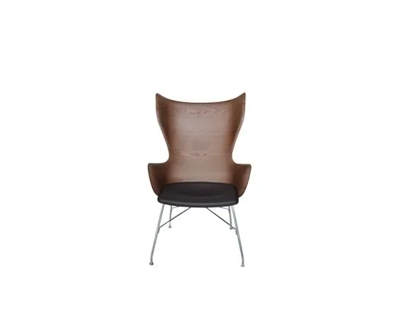 K / wood steel armchair by Philippe Starck, Kartell image