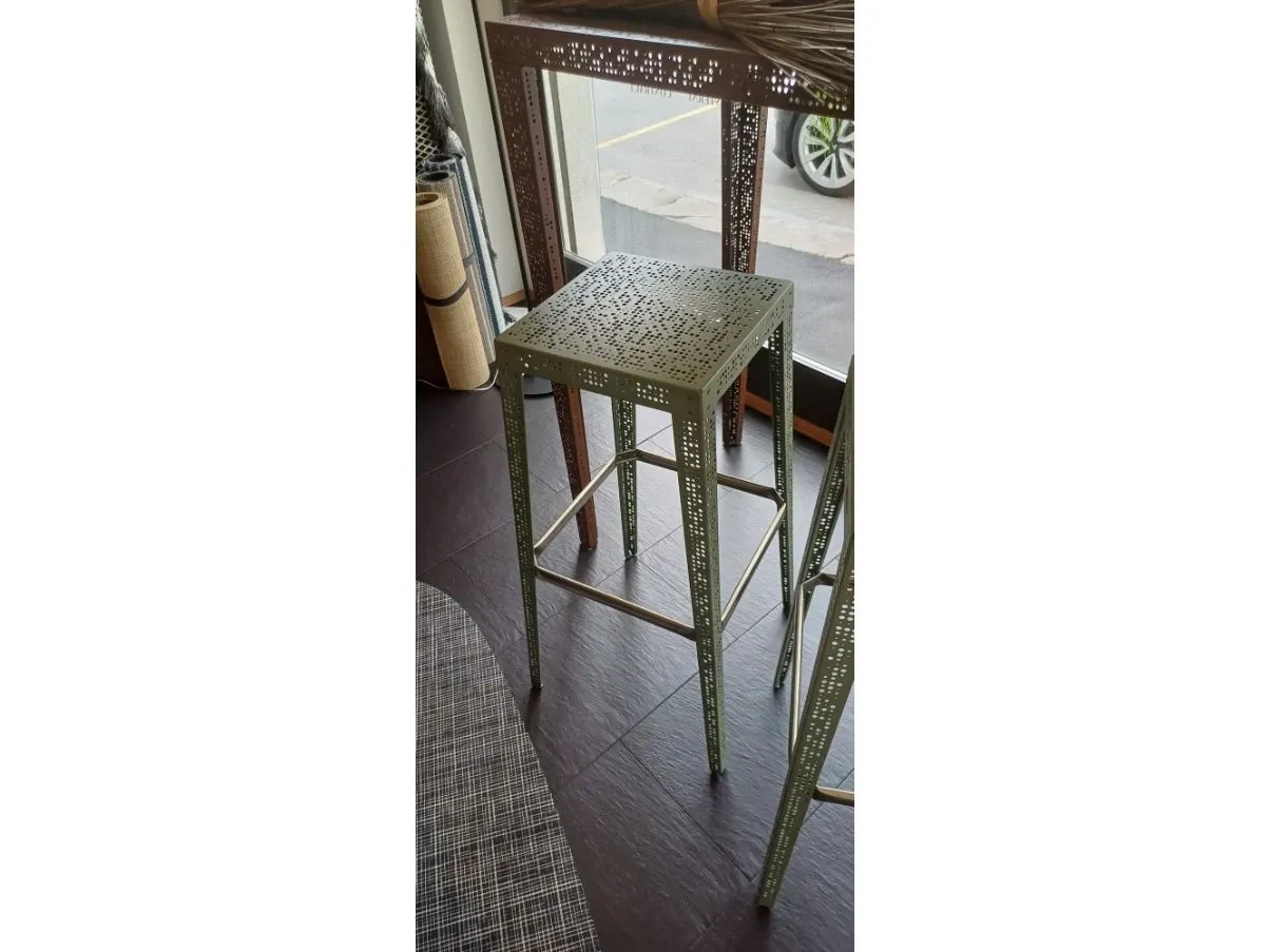 Set of rectangular high table and 2 stools, Medes 1