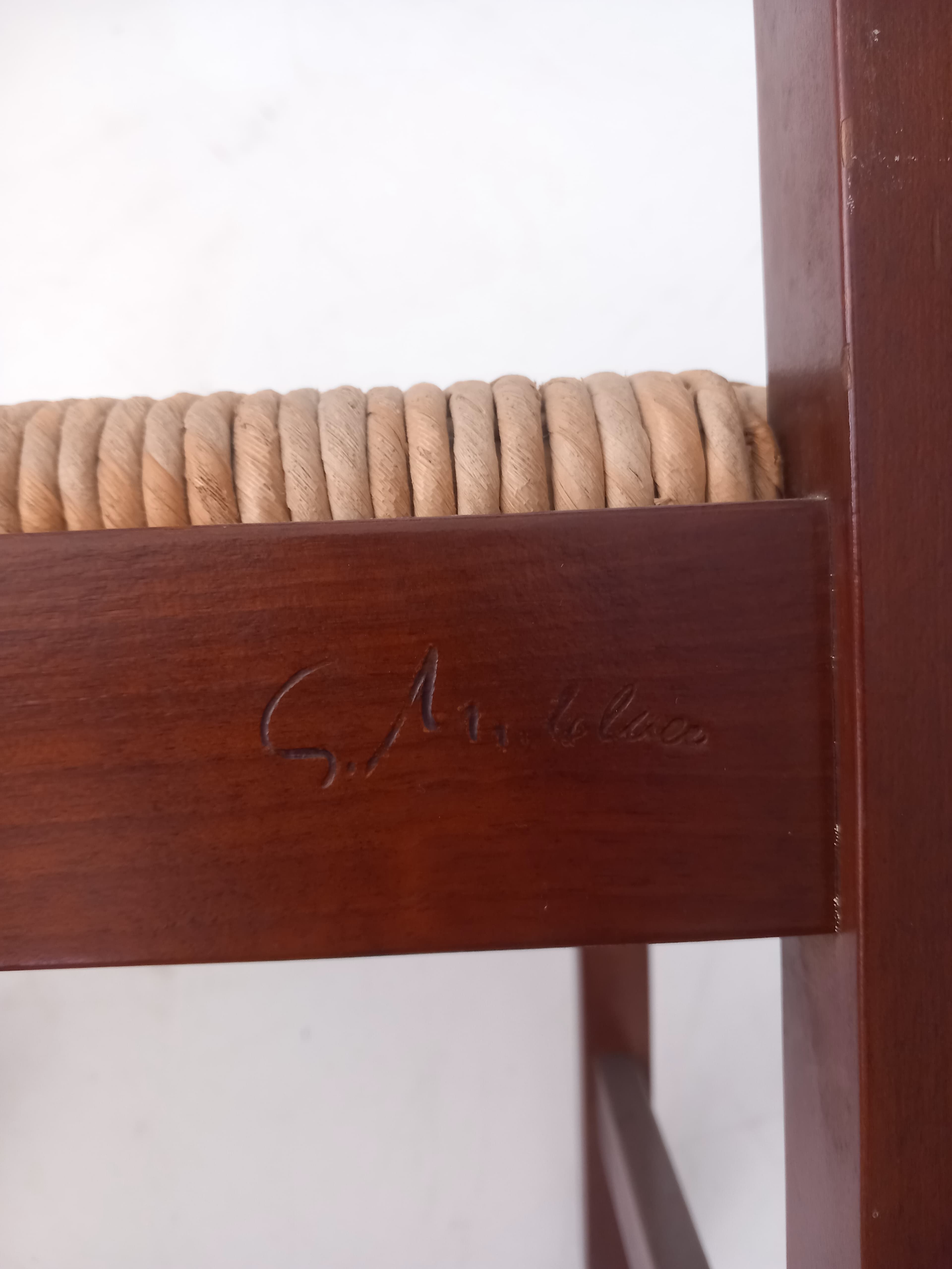 Set di 4 sedie Torbecchia di Giovanni Michelucci (anni '70) Brand