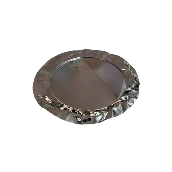 Foix round tray by Lluís Clotet in steel, Alessi image