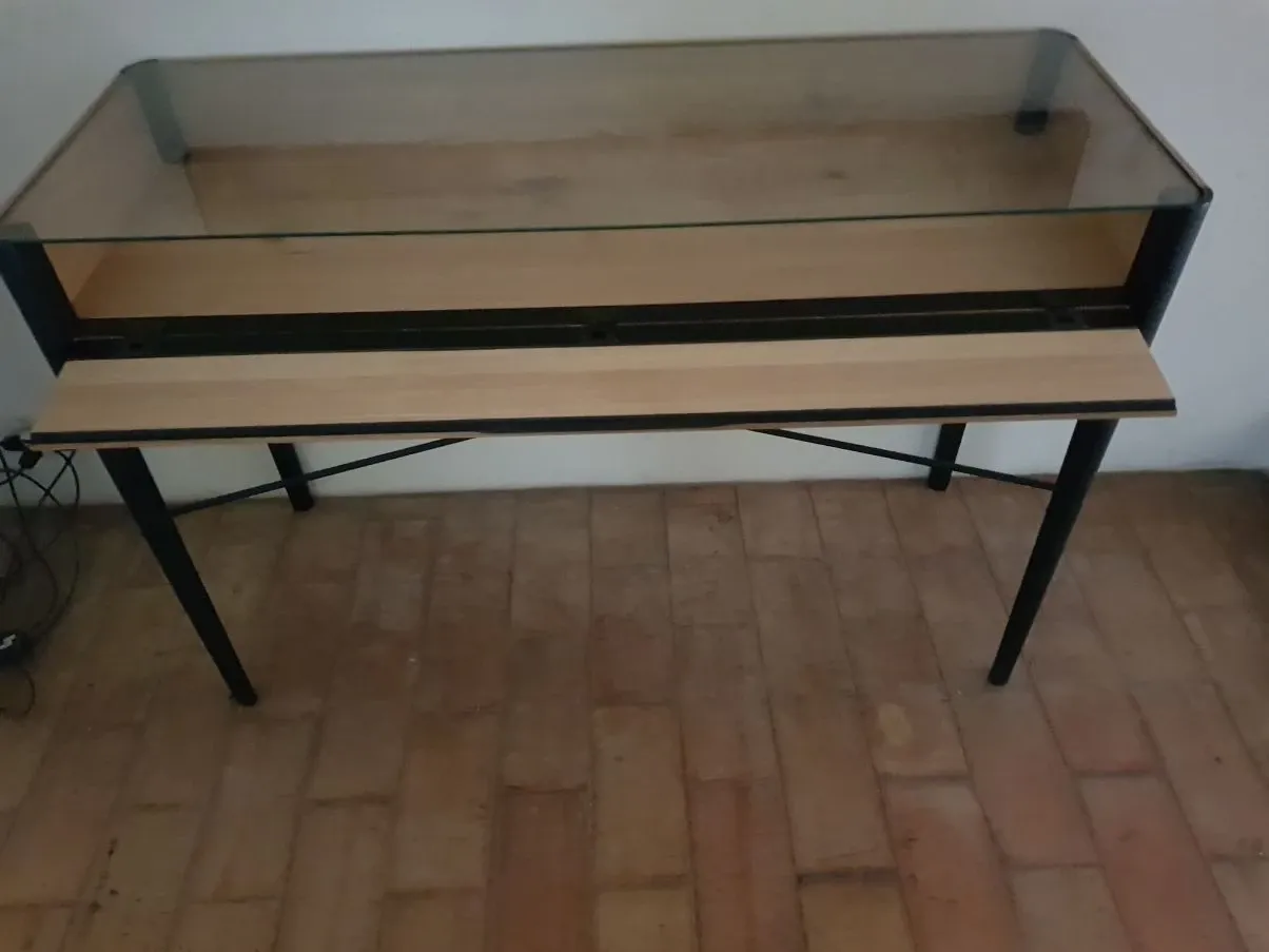 Consolle Window in legno di rovere e vetro, Ethnicraft 2