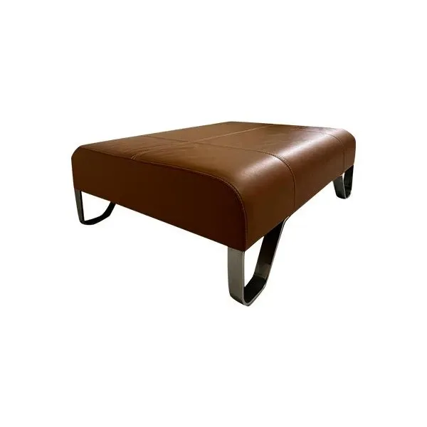 Elegant chaise longue in leather (brown), Poltrona Frau image