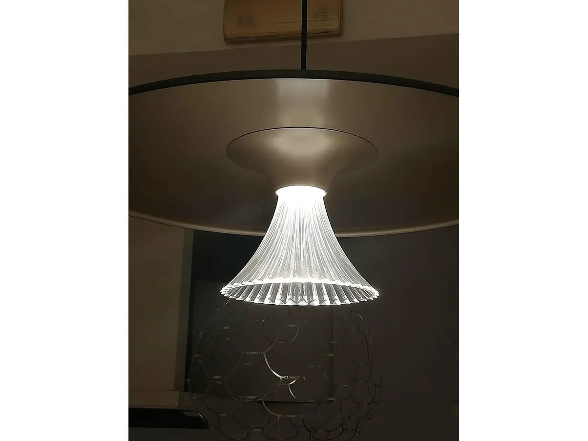 Lampada a sospensione Ipno in alluminio (nero-oro) 3