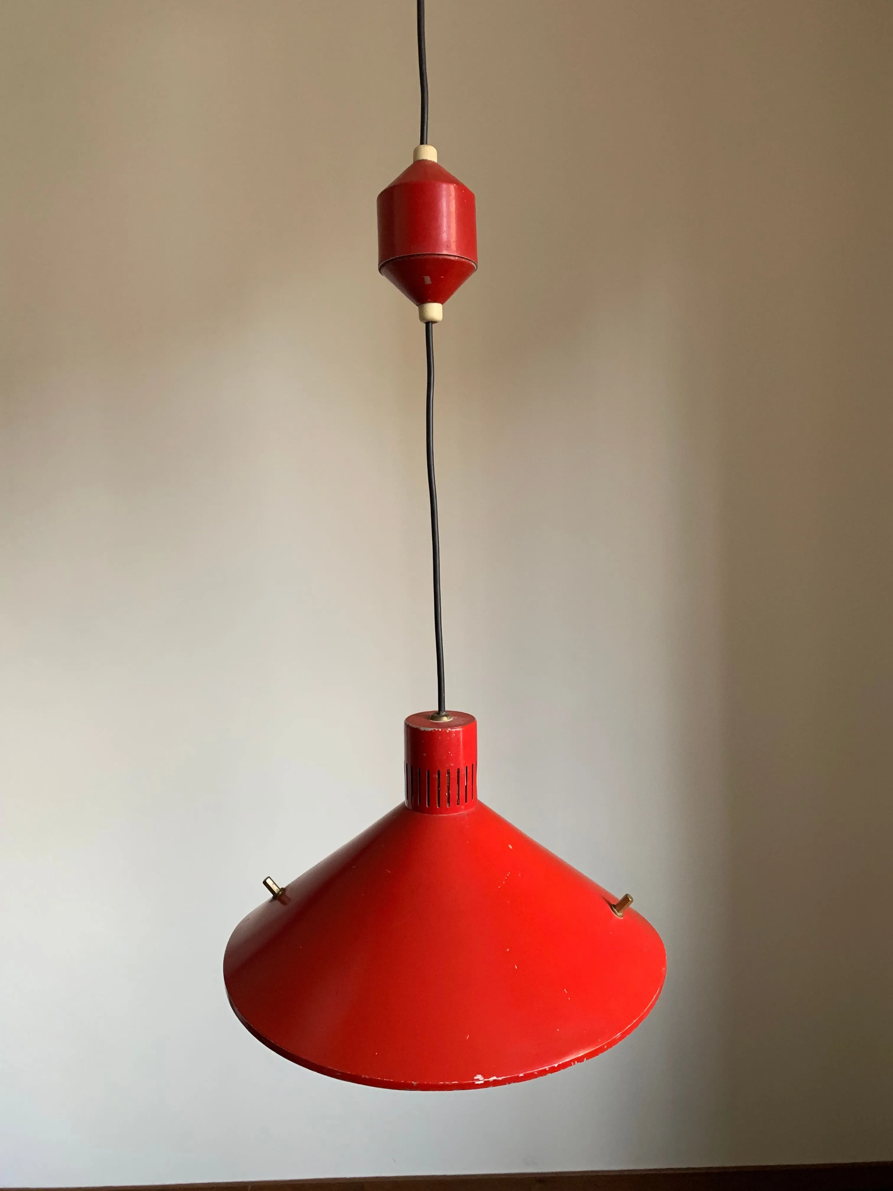 Red sliding lamp mod. 1125 1