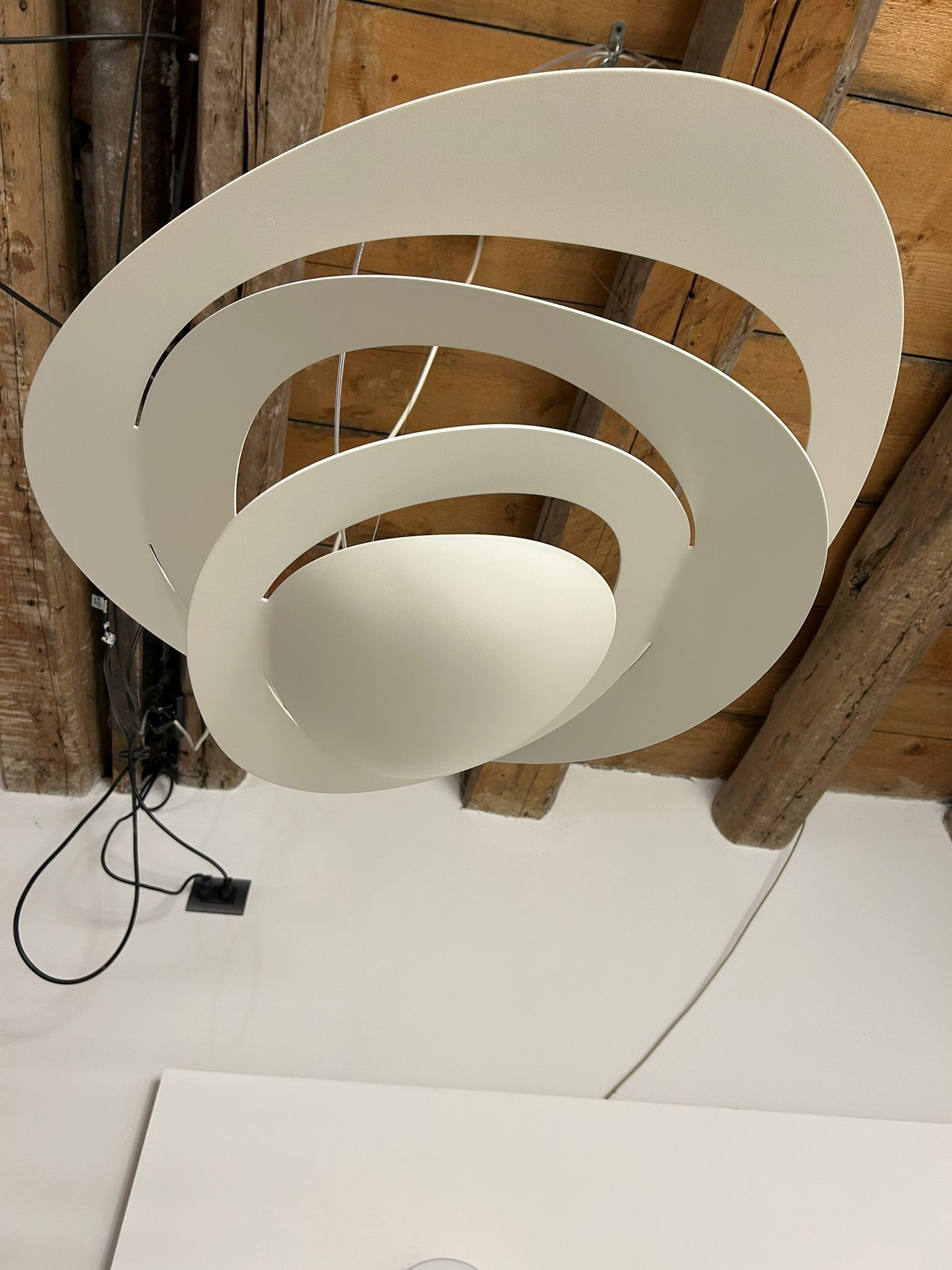 Pirce White Aluminum Pendant Light Main