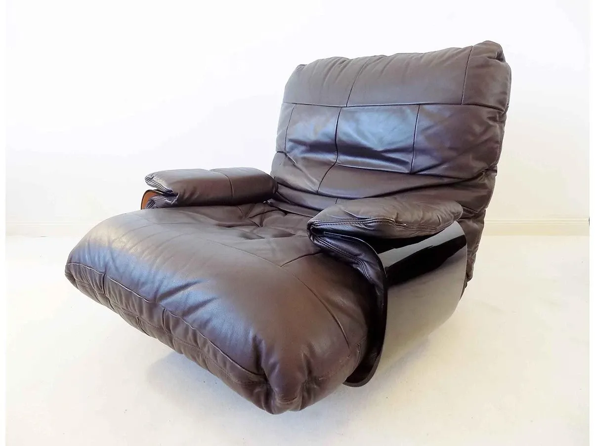2er Set Sessel Marsala aus Leder (Braun) 2