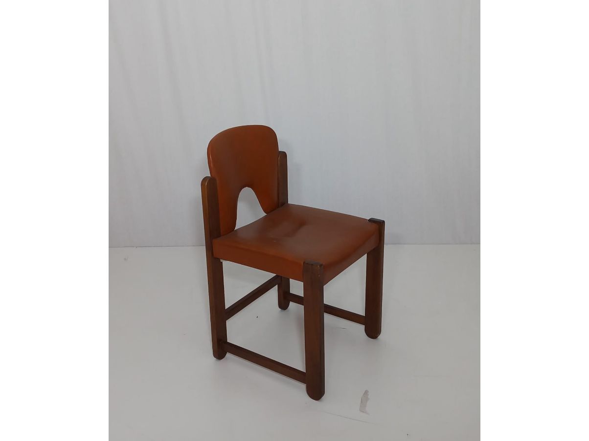 Set di 6 sedie in legno di faggio (anni '60) Brand