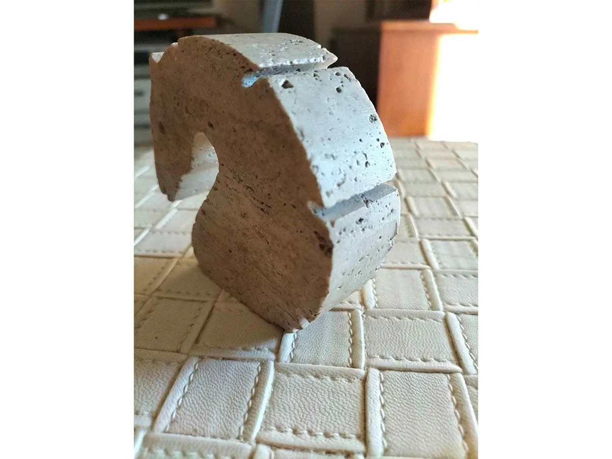 Enzo Mari horse sculpture for f.lli Mannelli in stone, 5