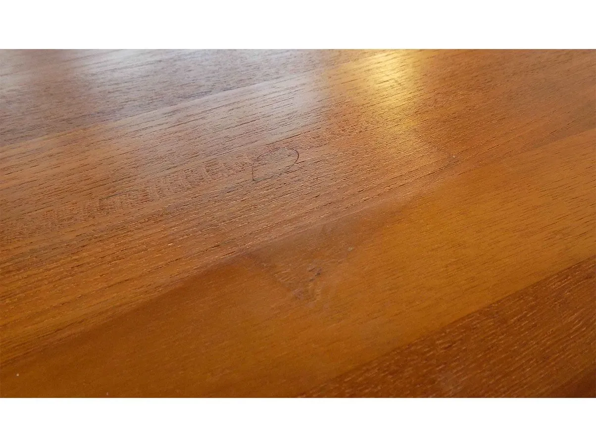 Vintage Solid Teak Wood Side Table by Niels Bach 8