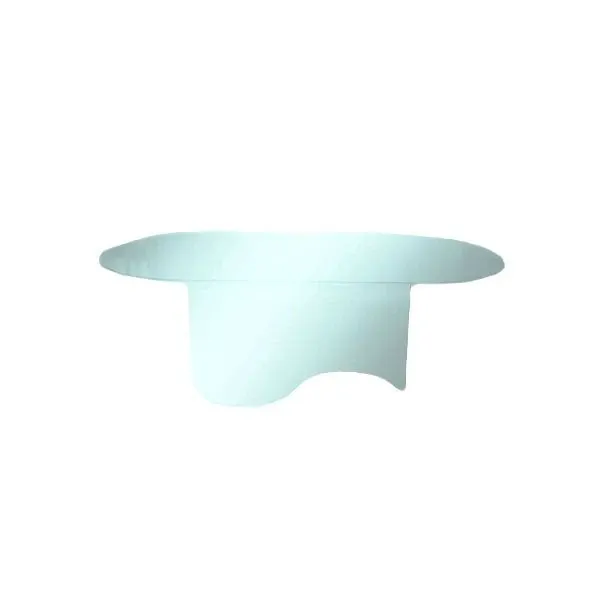 Esse ovoid table in transparent glass, Tonin Casa 3