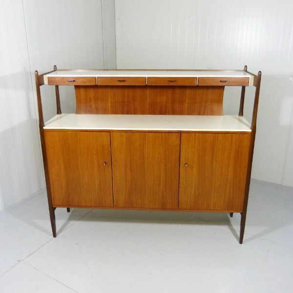 Credenza in legno di teak (anni '60), VEB Deutsche Werkstatten Hellerau image