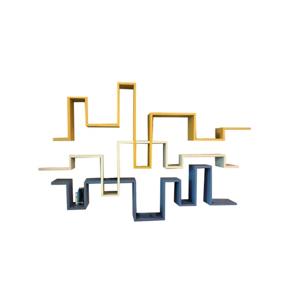 Hanging bookshelf Bookshelf lacquered wood (multicolored), Lago 2