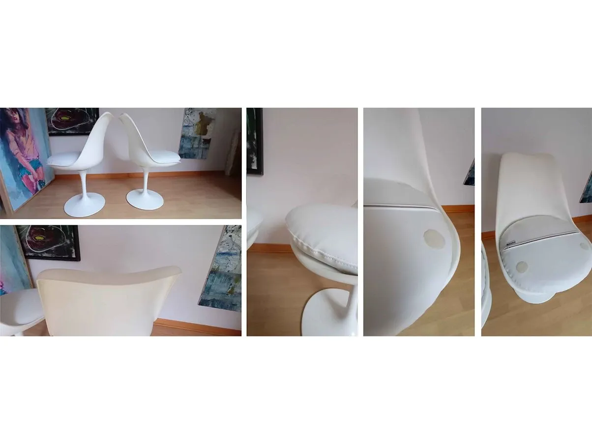 Set 2 sedie Tulip 769-S di Eero Saarinen (bianco) 7