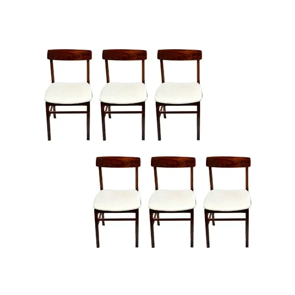 Set of 6 Vintage Rosewood Dining Chairs (1960s) image