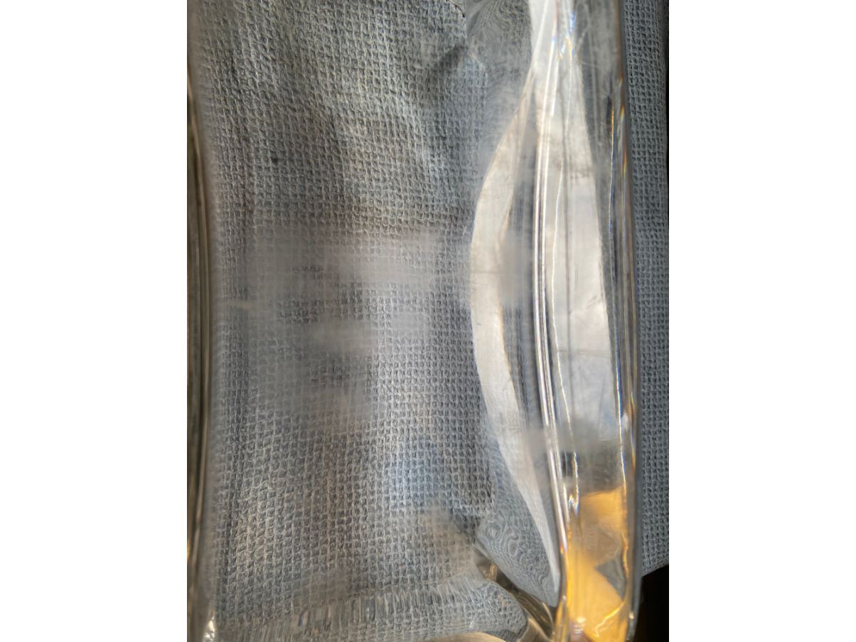 Rectangular crystal vase, Baccarat Details