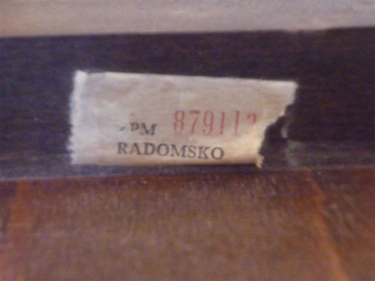 Set 6 sedie pieghevoli B751 legno noce (anni '80), Radomsko 2