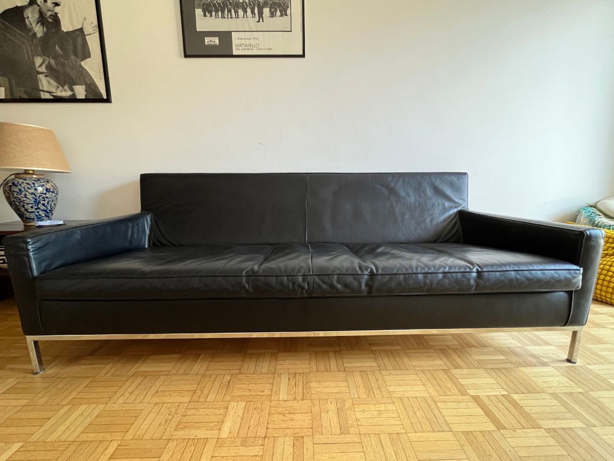 Divano 3 posti Bohemien colore nero Main