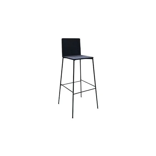 Manhattan stool Black felt, Zeus image