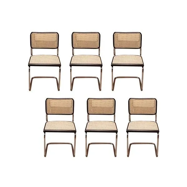 Set of 6 vintage Cesca chairs by Marcel Breuer (1980s), MDF Italia image