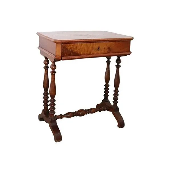 Vintage rectangular coffee table in walnut (800), 