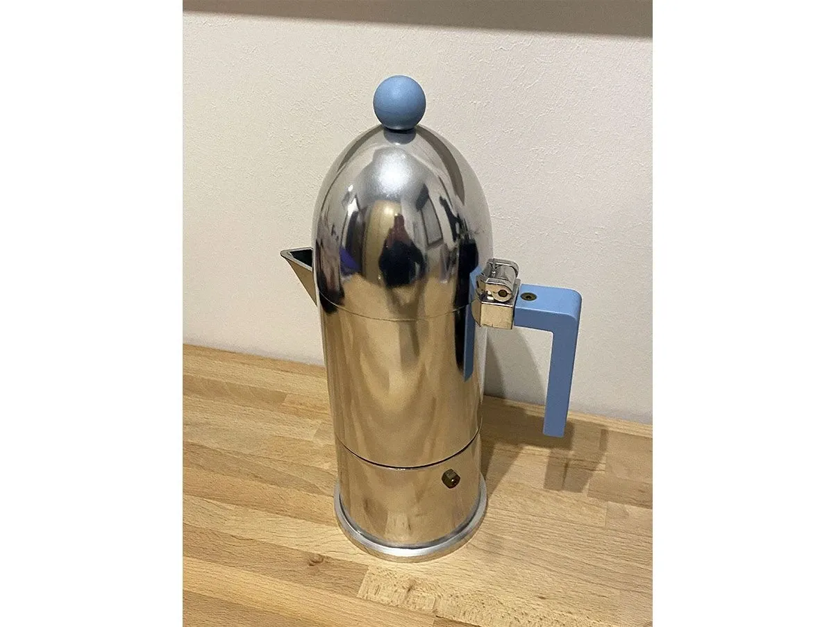 Kaffeemaschine La Cupola 6 Tassen aus Aluminium (blau) 