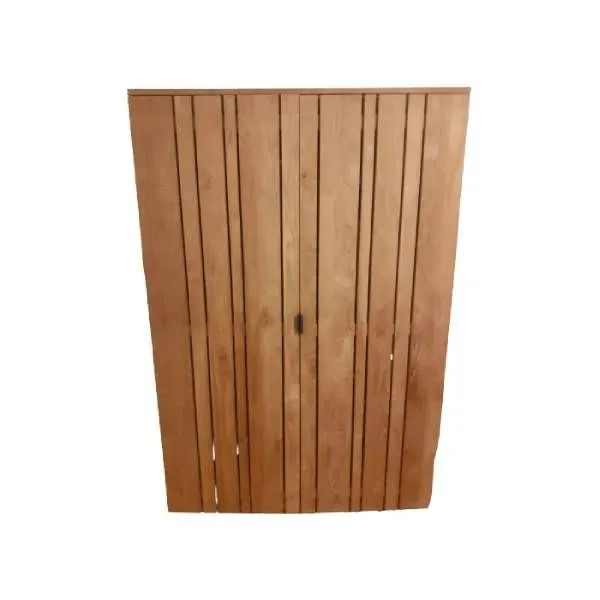 Vertical wardrobe in teak wood, Ethnicraf image