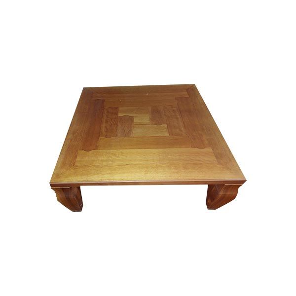 Tetra square coffee table in cherry wood, Giorgetti image