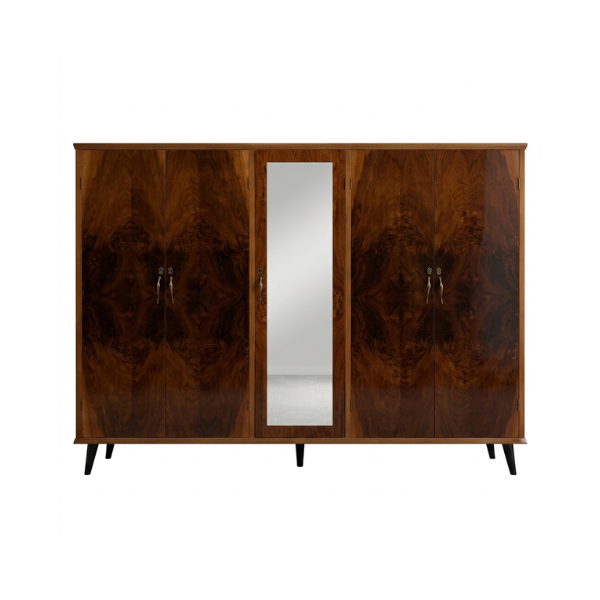 5-Door Wardrobe with Mirror image
